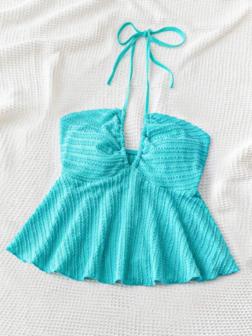 Women’s Turquoise Halter Top